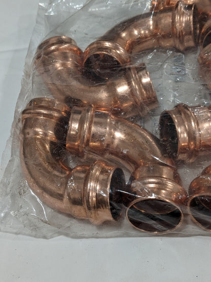 PROFLO 1 in. Copper Press Short Radius 90° Elbow Qty 10 PFXPP9G