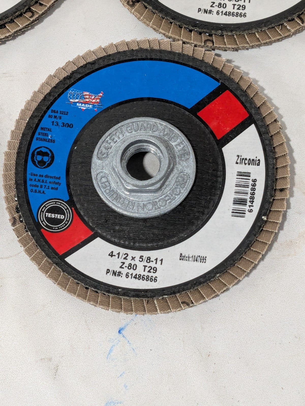 CGW Flap Disc: 4-1/2" Dia, 80 Grit, Zirconia Alumina, Type 29 Qty 5 61486866