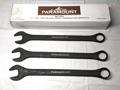 Paramount 1-1/16" Combination Wrench 12 Point Black Oxide  *QTY 3*  022-1-116-BF