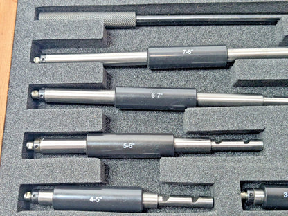 SPI Interchangeable Rod Micrometer Mechanical 2" to 8" Range 12-371-1