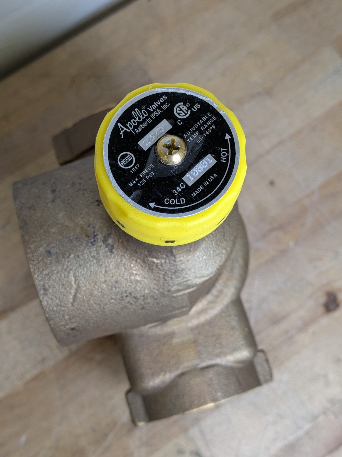 Apollo Thermostatic High Capacity Mixing Valve 2" FNPT x FNPT 125 PSI Max.