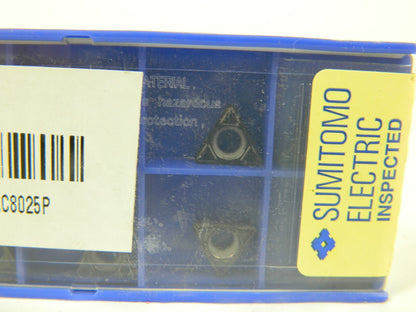 SUMITOMO TPMT222ELB AC8025P Carbide Turning Insert Qty 10 19P7CLY