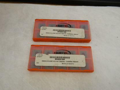 *Pack of 20*, Hertel 11221781, Carbide Turning Inserts SNMG432-HMR Grade-HC310T