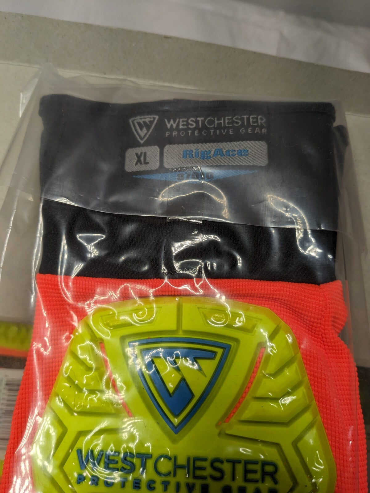 West Chester Impact Res. Work Gloves Hi-Viz Dotted Palms Size XL Qty 6 87010/XL