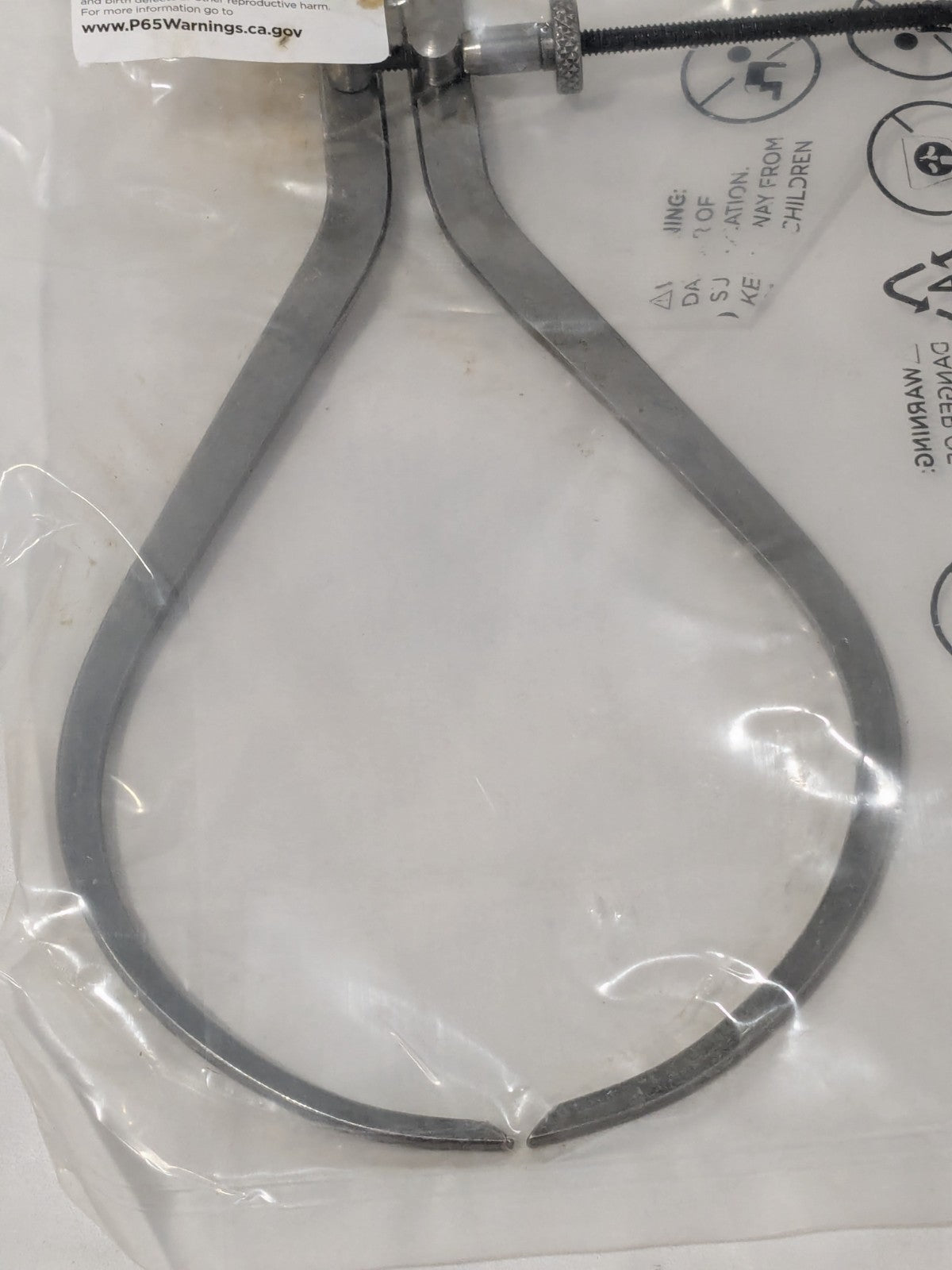 Outside Caliper: 10 Inch Leg, Spring Joint, Steel, Polished OD/10