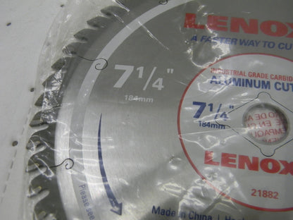 ENOX 7-1/4 Diam, 5/8 Arbor Hole Diam, 60 Tooth  Saw Blade 21882AL714060CT