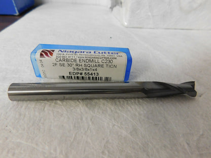 Niagara  4" OAL  2 Flute Solid Carbide Square End Mill N55413