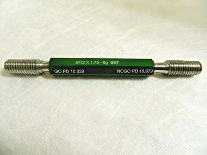 GF Gage Go/No Go Truncated Taperlock Thread Gage M12 x 1.75 6G S1201756GS