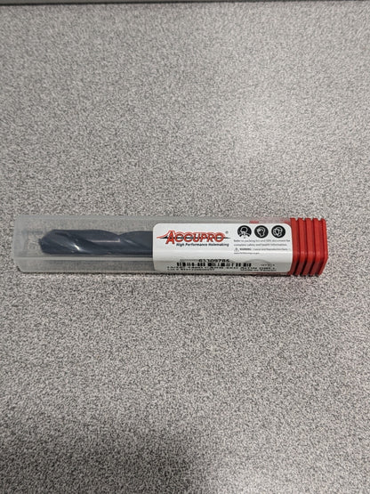 ACCUPRO Jobber Length Drill Bit: 13/32" Dia, 140 °, Solid Carbide 63309785
