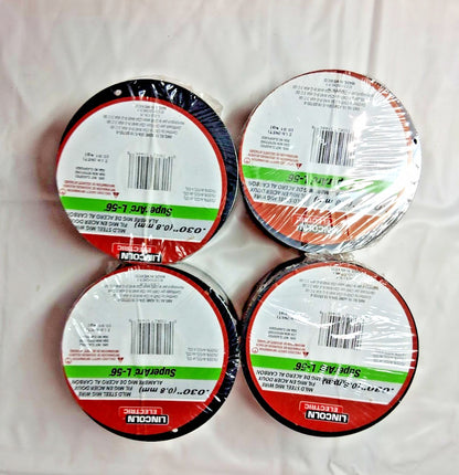 Lincoln Electric MIG Wire SuperArc L-56 .030 DIA 2 LB Spools QTY4 ED030631