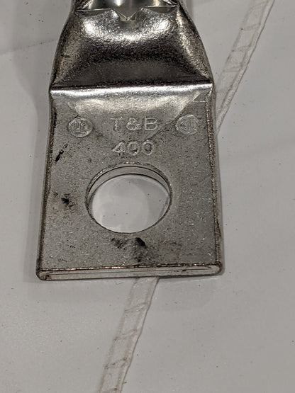 T&B Square Ring Terminal: Non-Insulated, Compression Connection Qty 2 54116