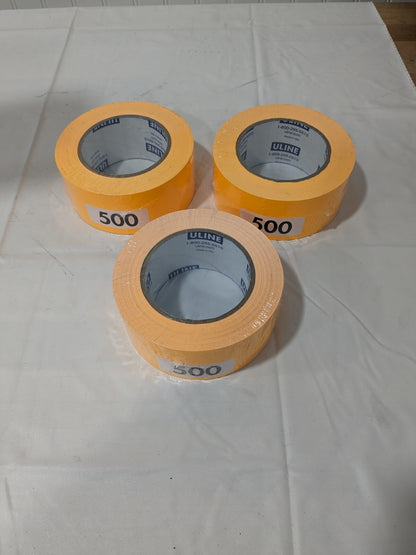 Uline Blank Inventory Rectangle Labels Fluorescent Orange, 2 x 3" Qty 3 S-2568O