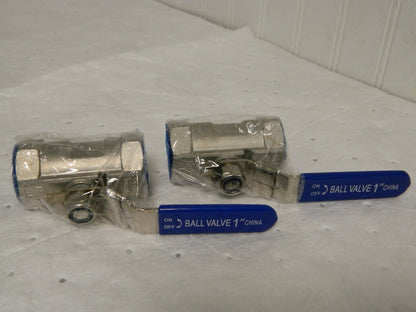 PRO Stainless Steel Standard Ball Valve 1" Pipe Standard Qty 2 2053.5143268