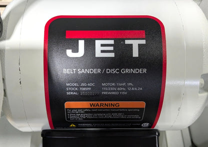 JET JCS-12 6x48" Belt & 12" Disc Combo Sander  115V  1-1/2HP  *Shipping Damage*