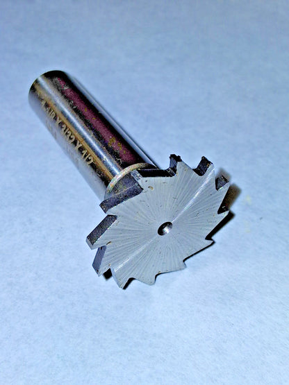 Moon Cutter Woodruff Keyseat Cutter 1-1/8" Cut Dia 3/32" CW 1/2" SDia NWKY11-332