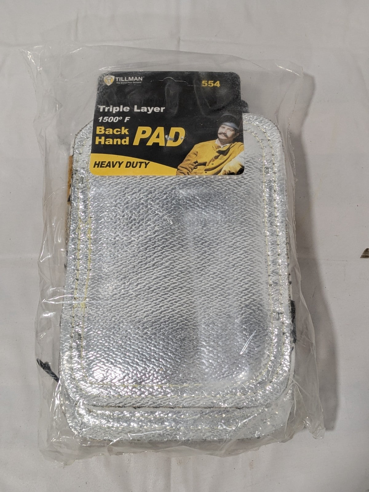 6 Pack Tillman Triple Layer Aluminized Ceramic Wool Back Hand Pads 554