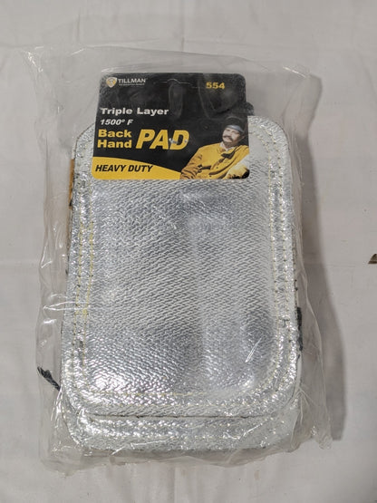 6 Pack Tillman Triple Layer Aluminized Ceramic Wool Back Hand Pads 554
