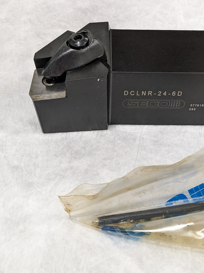 SECO Indexable Turning Toolholder: DCLNR-24-6D, Clamp 02565469