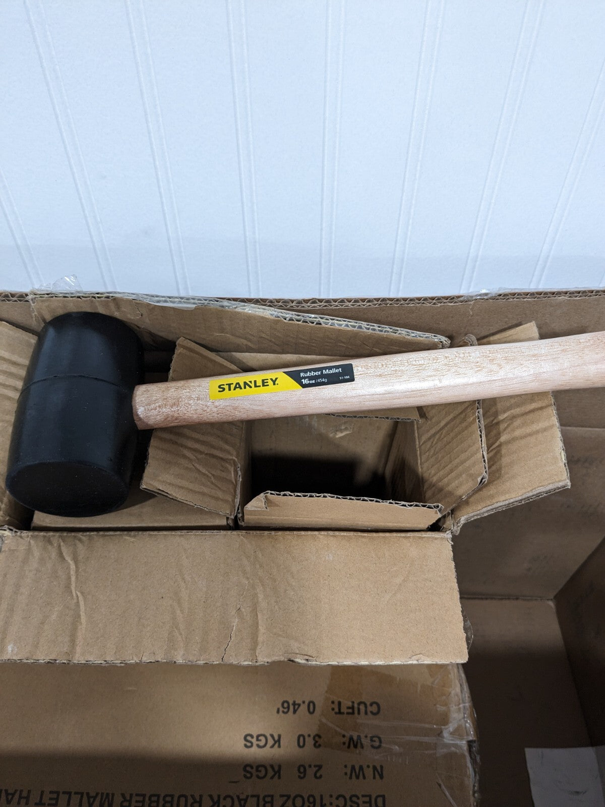 STANLEY 1 Lb Head Stanley Rubber Mallet 13-1/2" OAL Qty 4 51-104