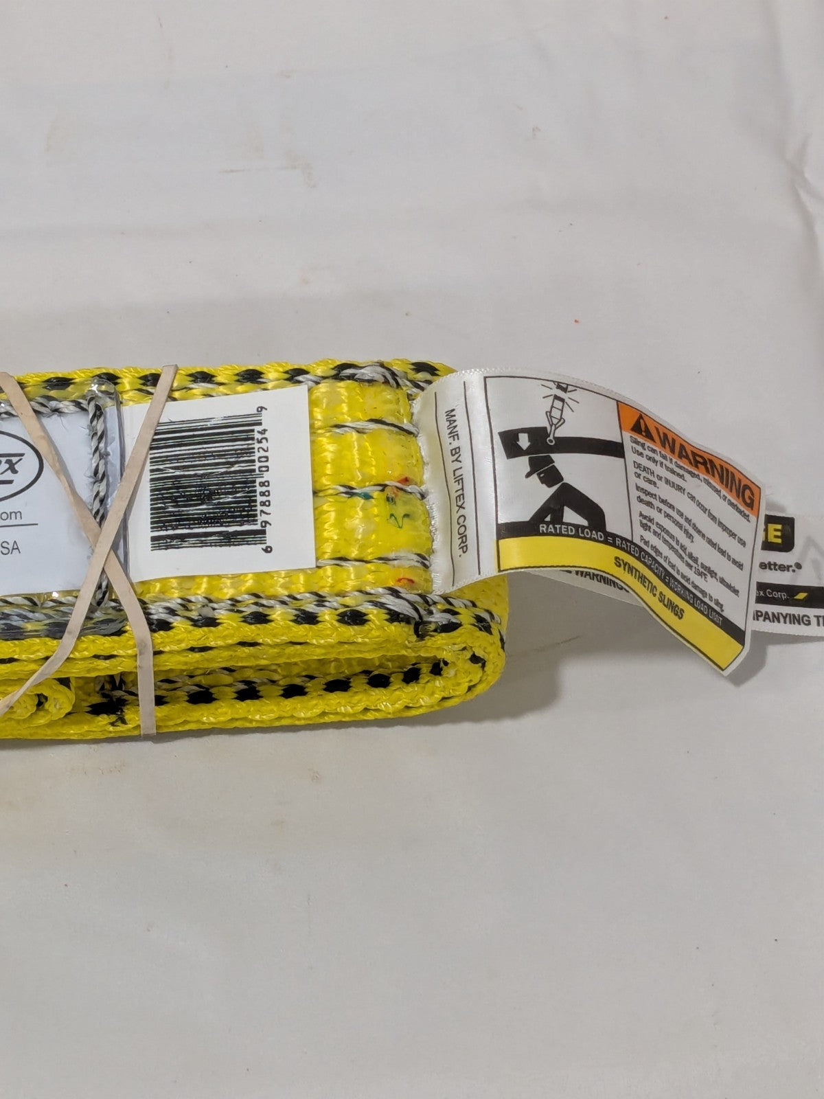 LIFTEX Flat Eye & Eye, Type 3 Web Sling: 3' Long, 2" Wide EE292X3PD