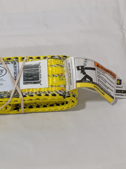 LIFTEX Flat Eye & Eye, Type 3 Web Sling: 3' Long, 2" Wide EE292X3PD