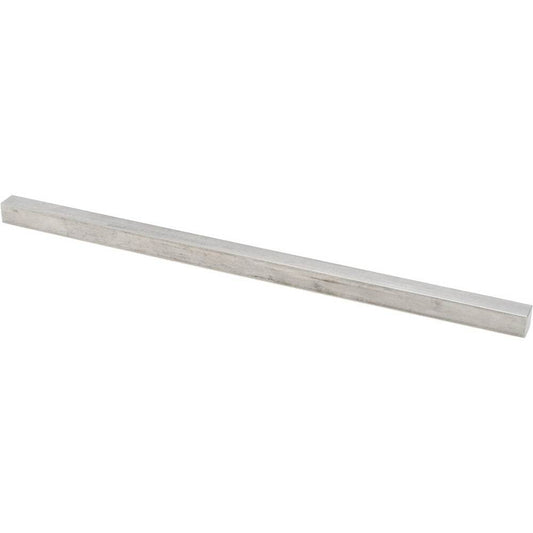 Undersized Key Stock 1/2" High, 1/2" Wide, 12" Long, 18-8 Stainless Steel KP1915