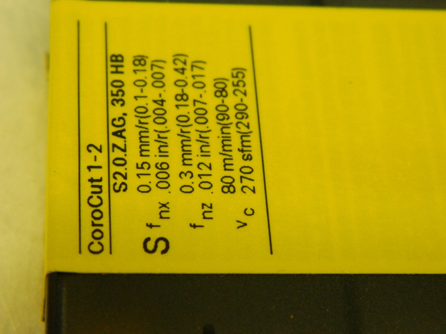 SANDVIK COROMANT Profiling Insert: N123F1 S205, Solid Carbide Qty10  8003646