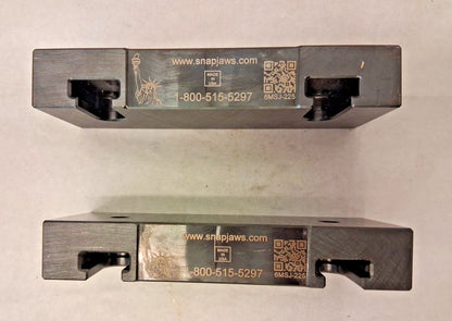 Snap Jaws Vise Jaw 6" W 2-1/4" H 1" T Flat No Step 2Pcs 6MSJ-225