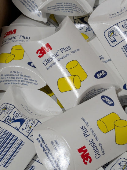 3M Earplug: 33 dB, Foam, Barrel, Uncorded Approx. 200 Pairs 7100000262