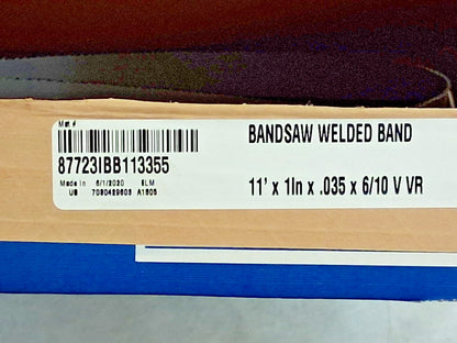 Irwin Blades Welded Bandsaw Blade 11ft L x 1" W x 6 to 10 TPI 87723IBB113355