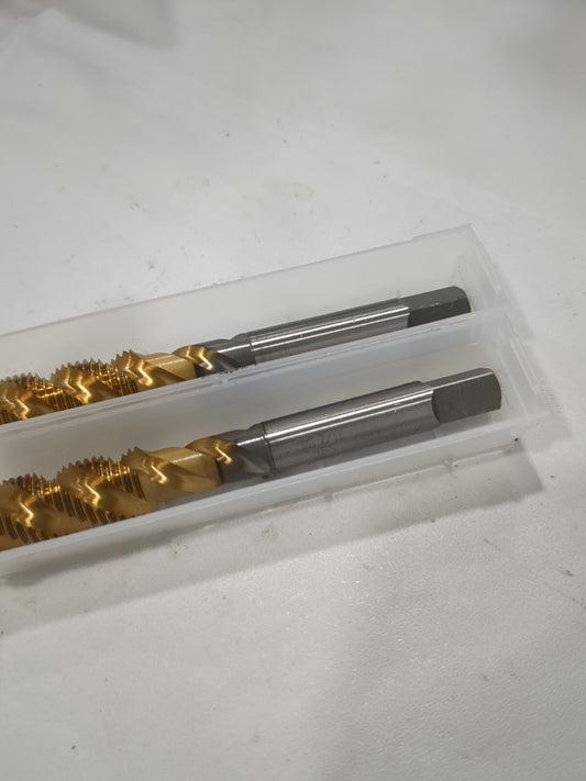 OSG 2pk of Spiral Flute Taps: 7/16-20, UNF, 3 Fl HSS 1431705