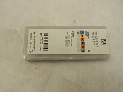 Tungaloy Carbide triangular inserts QTY 10 TNMG160408-27 T9125 06864617