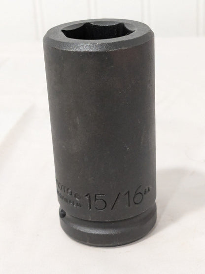 Proto Impact Socket: 3/4" Drive, 15/16" Socket, Hex Drive J07515L