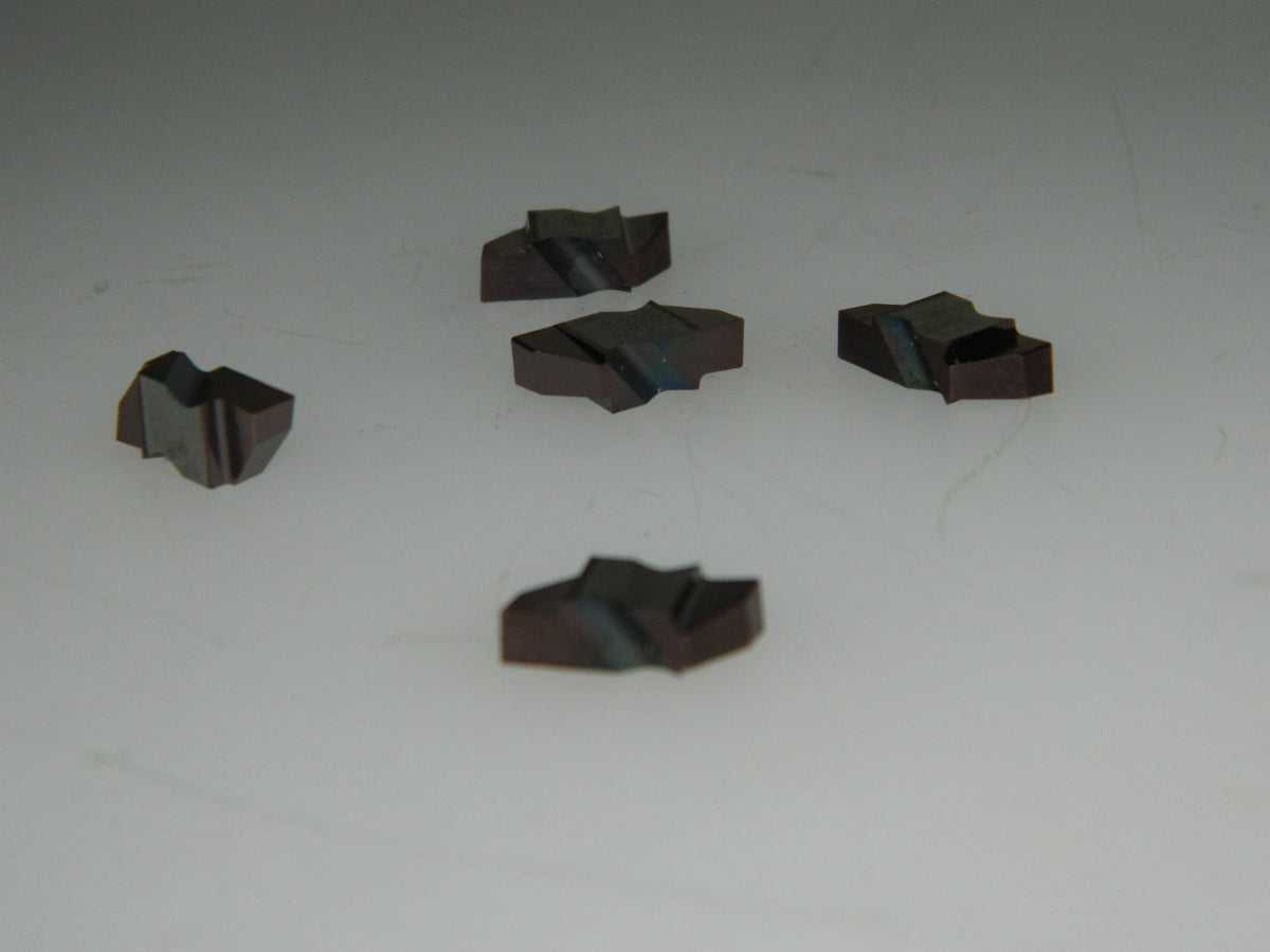 Tool-Flo Carbide Double Grooving Inserts 5Pk FLG2125 AC3 Grade .125" 562825