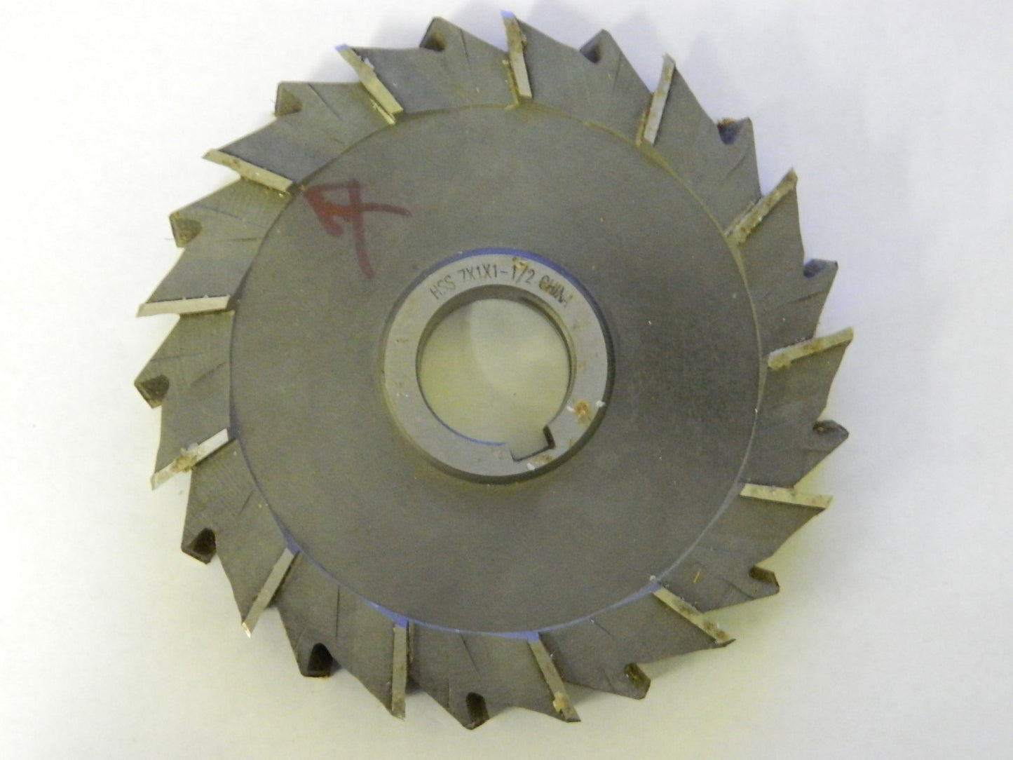 Precision Side Milling Cutter  7" x 1" x 1-1/2" Staggered Tooth #