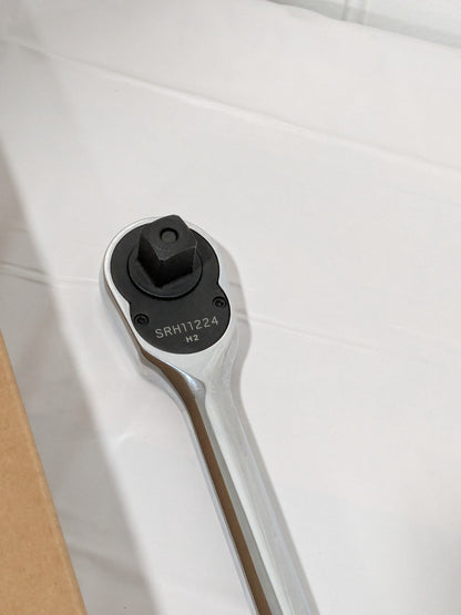 Tekton 1/2 Inch Drive x 24 Inch Quick-Release Ratchet, Chrome-Plated SRH11224
