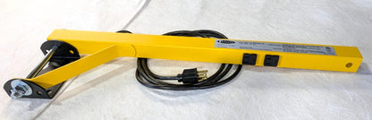 TPI  24" Dock & Machine Light / DRO Mounting Arm  120V  10A  Dual Outlet  24-LDA