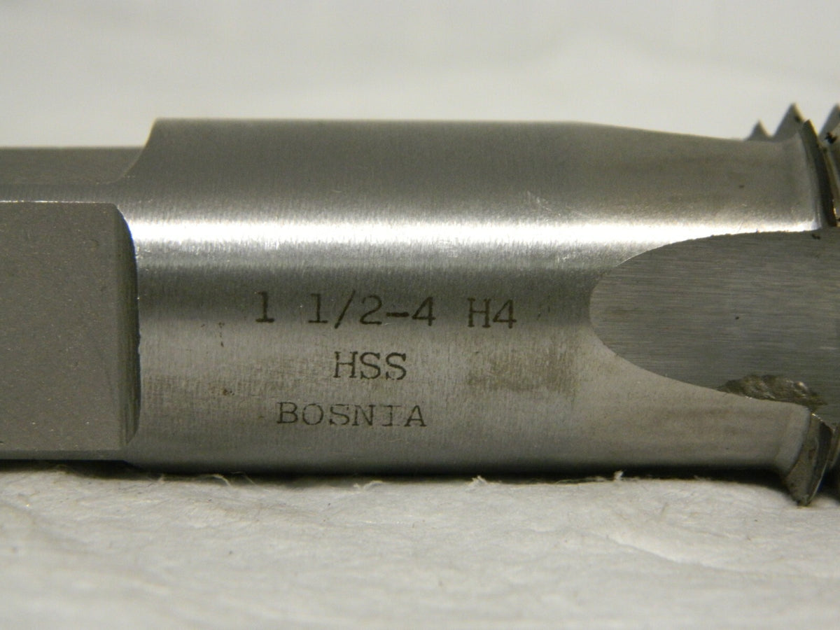 Interstate HSS Standard Hand Tap 1-1/2-4 UNC 4Fl St Flute 6-3/8 OAL 04489473