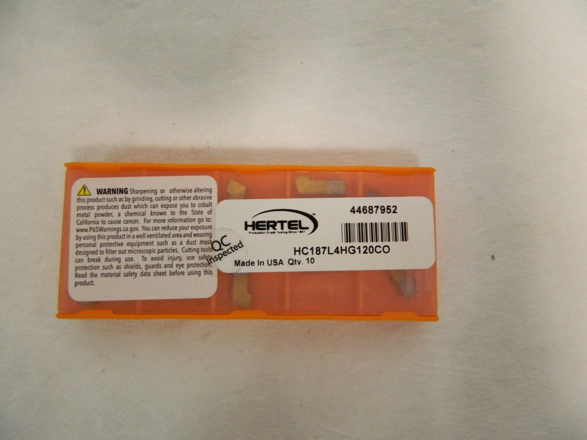 Hertel DPGR431 HC335 Carbide Profiling Insert Box of 10 1002468