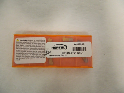 Hertel DPGR431 HC335 Carbide Profiling Insert Box of 10 1002468