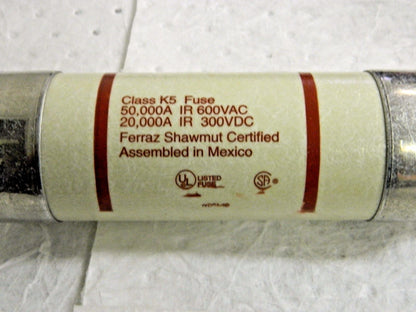 Mersen Ferraz Shawmut Fast Acting General Purpose Fuse 600 VAC 500 AMP OTS500