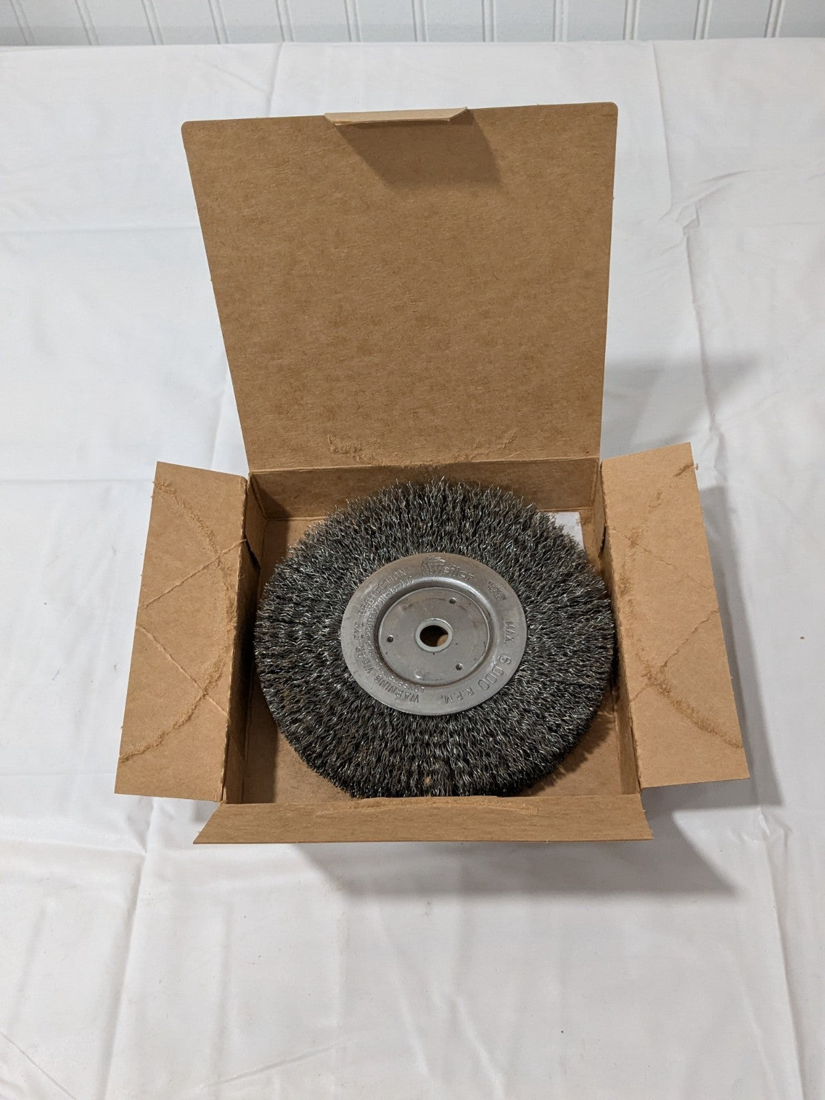Weiler Wheel Brush: 6" Wheel Dia, 3/4" Face Width, 6000 RPM 98535