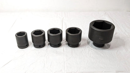 PROTO 5 Piece Socket Set J73104 INCOMPLETE