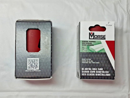 M.K. MORSE Hole Saws MHS32 Saw Dia 2" QTY2 177320
