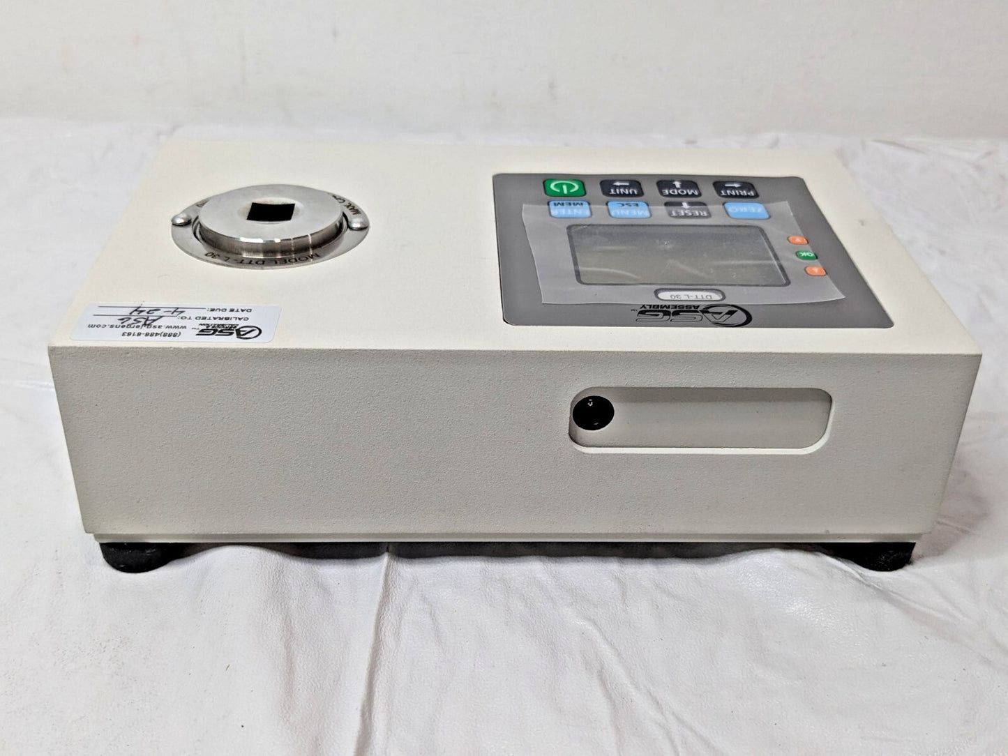 ASG Digital Torque Tester 30 Lbf-In (3.4 N.m) Max Cap w/Cert DTT-L-30 66652