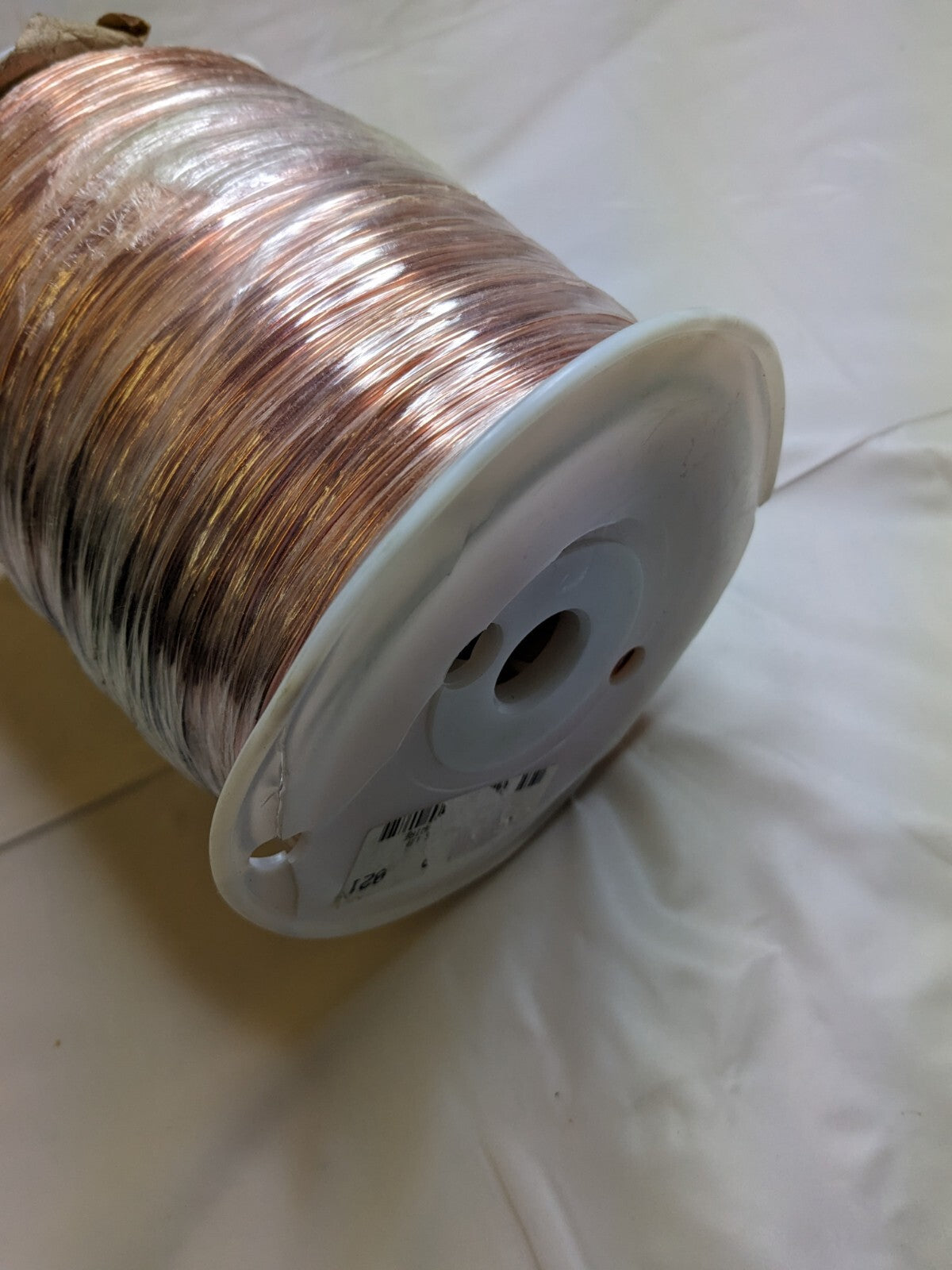 Copper Bus Bar Wire, 16 Gage, 0.0508 Diam x 1,890' L, Bare UAXV16 DAMAGED SPOOL