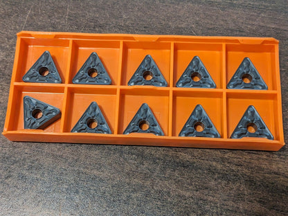 HERTEL Turning Insert 10pk TNMG 333ENHM HC125T, Carbide 1000290