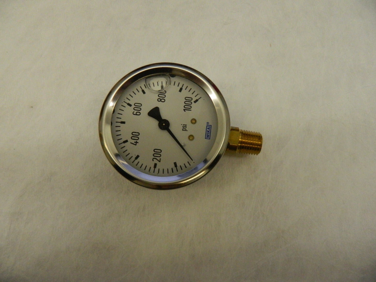 WIKA Pressure Gauge: 2-1/2″ Dial Lower Mount 9767053
