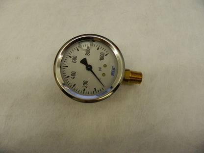 WIKA Pressure Gauge: 2-1/2″ Dial Lower Mount 9767053