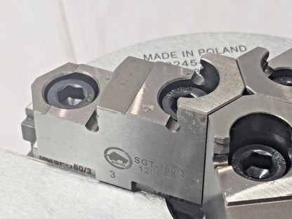 Bison 3 Jaws 6" Diam Self Centering Manual Lathe Chuck D1-4 Mount 7-803-0634